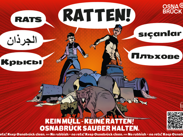 Comicmotiv der Rattenkampagne