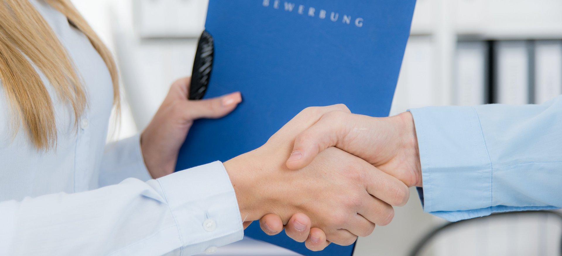 Handschlag: Erfolgreich beworben