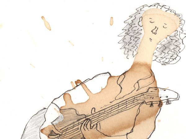 Werk "A man and his guitar"